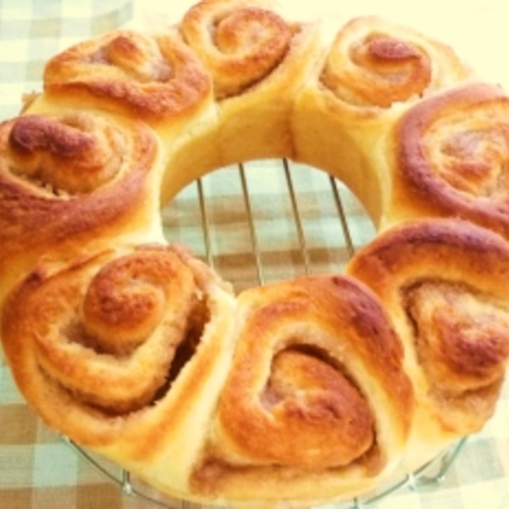 ジャムでお手軽 マロンクリームリングパン レシピ 作り方 By かもめのタマゴ 楽天レシピ